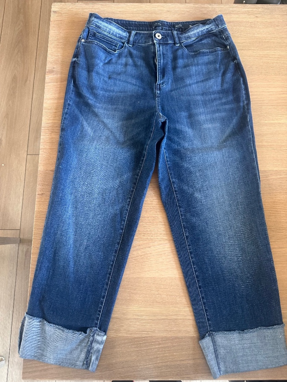 J Jill Cuffed Pant Medium Wash Jeans